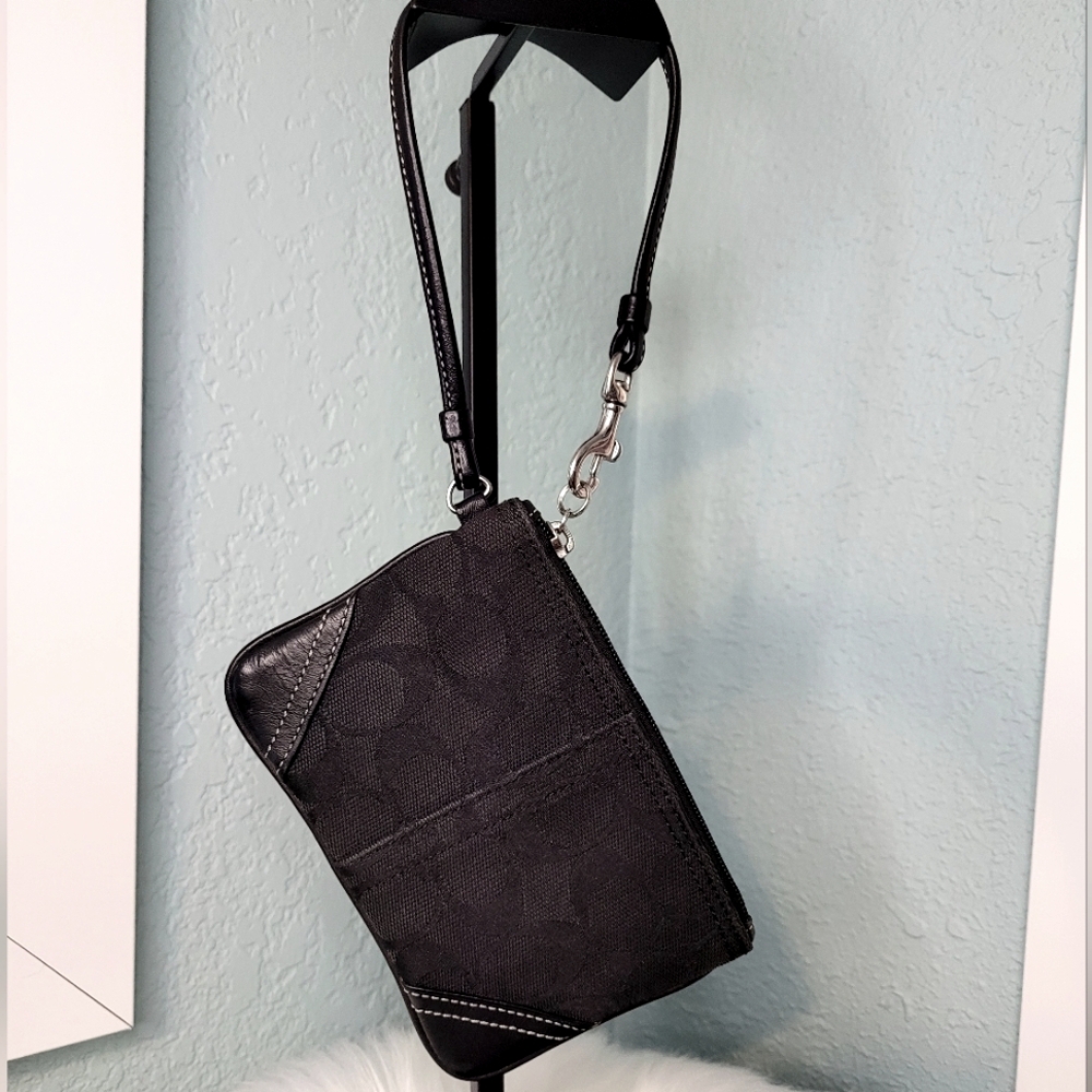 Coach Black wristlet